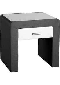 Nachttisch, Nachtkonsole mit 1 Schubkasten , schwarz , Inosign