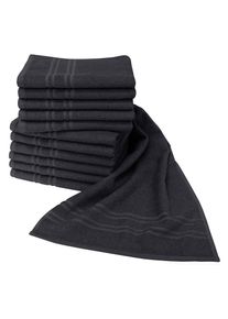 Handtücher »Saphir Friseurhandtücher«, (Packung, 12 St.), Farbecht und besonders strapazierfähig, 34x90 cm , schwarz , Dyckhoff