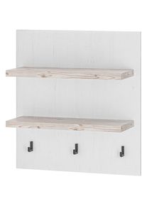 Küchenregal »Florenz, Wandboard in Pinie Weiss, Hängeregal, Wandregal«, im Landhausstil, Breite 60 cm, 28 mm starker Ablageboden , Home Affaire