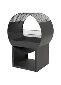 Buschbeck , Feuerstelle »Porthole«, Feuerkorb, Feuerschale schwarz, BxTxH: 56x40x80 cm , schwarz