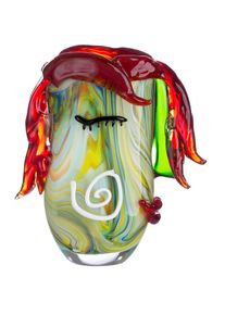 Tischvase »Curly«, (1 St.), dekorative Vase aus Glas, Blumenvase , bunt , Casablanca by Gilde