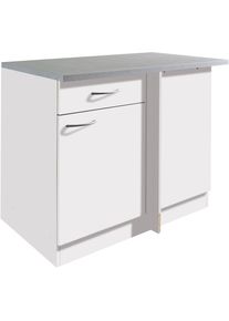 Wiho-Küchen Eckunterschrank »Kiel«, 110 cm breit , weiss , wiho Küchen