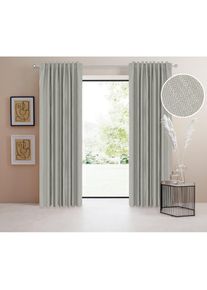 Verdunkelungsvorhang »Marusha«, (1 St.), Verdunkelnder Vorhang, blickdicht, Leinenoptik, verschiede Grössen , grau , LeGer Home by Lena Gercke