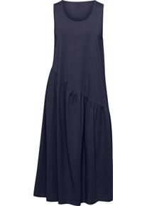 Damen Sommerkleid mit Volant am Saum marine