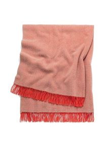 Tweedmill Textiles Decke Fischgrät Koralle