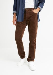 Regular Fit Stretch-Cordhose mit Komfortschnitt in braun, Gr&ouml;sse 52, 98% Baumwolle, bonprix