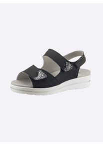 Witt Damen Sandalette, marine, Größe 37, 90% Nubukleder, 10% Lackleder