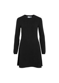 Vila , Strickkleid »VICOMFY A-LINE O-NECK KNIT DRESS - NOOS« , schwarz , Kleid in Midilänge von Vila