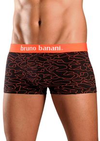 Bruno Banani Witt Herren Hipster, schwarz-bedruckt, Größe S, 95% Baumwolle, 5% Elasthan