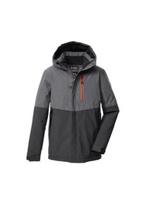 Killtec , Funktionsjacke »KOW 222 BYS JCKT«, Wind- u. wasserdichte Kinderjacke mit Fleece, reflektierender Print , grau , Kinder Funktionsjacke mit...