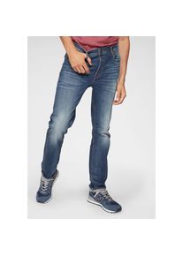 Jack & Jones Jack & Jones , Herren , Slim-fit-Jeans »JJITIM mit Waschung und praktischen Taschen«, Abriebeffekte, modisch, slim fit, Denim , blau ,...