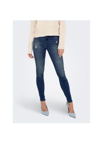 Only , Skinny-fit-Jeans »ONLROSE – Skinny-Jeans mit hoher Taille und modischer Waschung«, skinny fit, modisch, Denim, Baumwollmischung , blau ,...