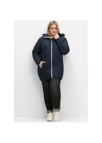 sheego , Damen , Steppjacke mit Kapuze , blau