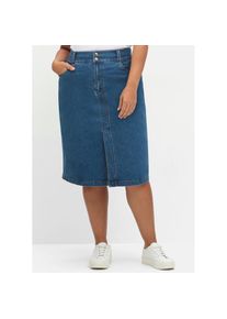 sheego , Jeansrock , blau