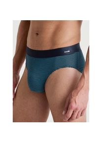 Calida, Unisex, Calida Slip &raquo;Cotton Code Design&laquo; weicher Elastikbund, ohne Eingriff, gemustert, bright blau, S (46/48), Unisexunterhose ohne Eingriff