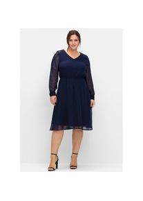 sheego, Unisex, Cocktailkleid &raquo;Cocktailkleid&laquo;, marine, 48, Normalgr&ouml;ssen