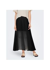 Only , Faltenrock »ONLASTA – Knöchellanger Rock mit elastischem Bund«, regular fit, Jersey, Polyester, elastischer Bund, unifarben , schwarz , Rock...