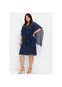 sheego, Unisex, Cocktailkleid &raquo;Cocktailkleid&laquo;, marine, 44, Normalgr&ouml;ssen, Cape-Style