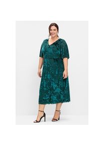 sheego, Unisex, Cocktailkleid &raquo;Cocktailkleid&laquo;, petrol, bedruckt, 58, Normalgr&ouml;ssen