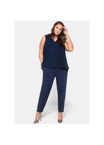 sheego, Unisex, Jumpsuit, marine, 46, Normalgr&ouml;ssen