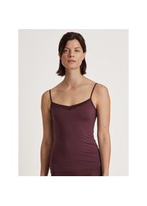 Calida , Spaghettitop »Cate«, Satin-Einsatz, Single Jersey Qualität, elastisch, weich, feminin , rot , Damen-Top von Calida