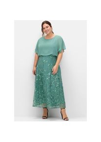 sheego, Unisex, Abendkleid &raquo;Abendkleid&laquo;, rauchgr&uuml;n, 56, Normalgr&ouml;ssen