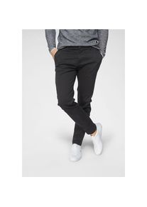 Jack & Jones Jack & Jones , Chinohose »JJIMARCO mit Badge und hohem Tragekomfort« unifarben, modisch, slim fit, Baumwollmischung , schwarz , Gepeachte...