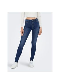Only , Skinny-fit-Jeans »ONLROSE – Skinny-Jeans mit hoher Taille und modischer Waschung«, skinny fit, modisch, Denim, Baumwollmischung , blau ,...