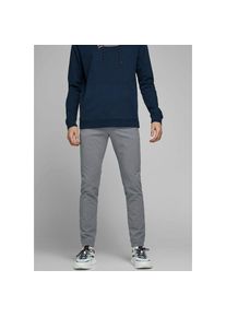Jack & Jones Jack & Jones , Chinohose »MARCO – Chinohose mit Stretchanteil und Komfort« modisch, slim fit, Web , grau , Chinohose von Jack & Jones