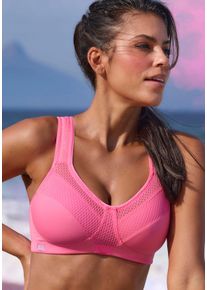 H.I.S. Witt Damen Sport-BH, neon pink, Größe 90C, 90% Polyester, 10% Elasthan