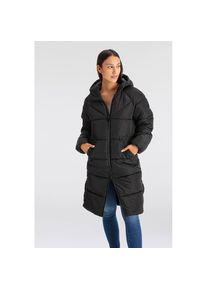 Only, Unisex, Only Steppmantel »ONLAMAND – Langer Puffercoat mit 2-Wege-Reissverschluss« lässig geschnitten, modisch, Steppware, Materialmix, 