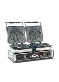 Waffeleisen Amore Ø21 - doppelt, wechselbare Backplatten, Gastronomie-Bedarf