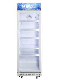 Gastro-Cool DC400 Getränkekühlschrank 400 Liter mit Werbedisplay weiss/weiss, LED | Gastro Kühlschrank | Flaschenkühlschrank | Kühlschrank Flaschen |