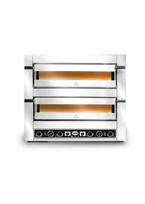 GMG Pizzaofen Firino PS66DE 6 + 6x30cm mit Thermometer Doppelkammer Pizzaofen 10 - 12 Pizzen | Flammkuchenofen | Lahmacun Ofen, Gastronomie-Bedarf