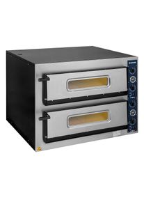Pizzaofen PROFI 6+6x36 cm Doppelkammer Pizzaofen | Flammkuchenofen | Lahmacun Ofen, Gastronomie-Bedarf