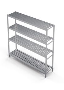 Standregal Profi 2225 x 400 x 1670 mm, 4 Böden, Gastronomie-Bedarf