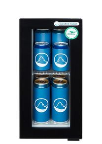 Gastro-Cool GD8 Glastürkühlschrank Mini 15 Liter schwarz, LED | Gastro Kühlschrank