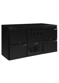Barkühltisch Polar 0/4 mit Weinflaschenkühlbereich | Flaschenkühltisch bei GastroHeld
