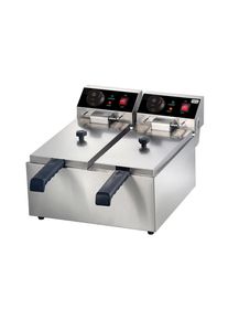 Gastro Elektro-Doppel-Fritteuse ECO 2 x 6 Liter / Friteuse