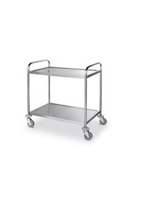Hendi Servierwagen Edelstahl - 910 x 590 x 950 mit 2 Borde, Gastronomie-Bedarf