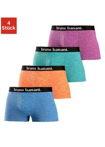 Bruno Banani Witt Herren Hipster, blau, orange, türkis, lila, Größe S, 95% Baumwolle, 5% Elasthan