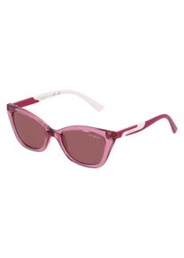 Vogue VJ2020 | Occhiali da sole unisex| Farfalla | Montatura: Plastica rosa trasparente | Colore del vetro: lilla lilla