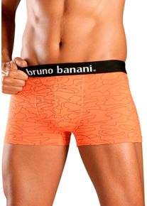 Bruno Banani Witt Herren Boxer, blau-bedruckt, orange-bedruckt, türkis-bedruckt, lila-bedruckt, Größe S, 95% Baumwolle, 5% Elasthan