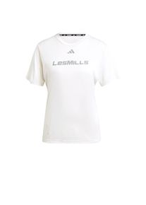 adidas Performance Funktionsshirt 'Les Mills' Damen, grau / wei&szlig;, Gr&ouml;&szlig;e L