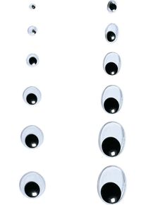 Wackelaugen rund Ø7mm 100 Stück