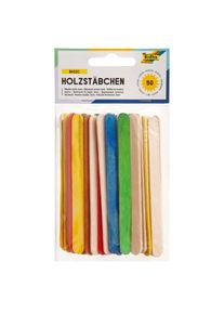 Holzstäbchen Basic mehrfarbig 114x10x2mm 50 Stück