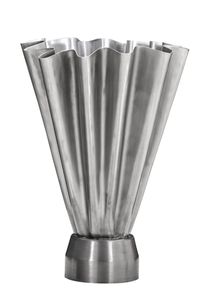 Vase HDFlood Schmal Gebürstetes Silber-Finish house doctor