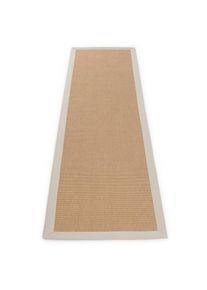 CarpetFine Sisalteppich »Sisal, auch als Läufer erhältlich«, rechteckig, 5 mm Höhe, mit farbiger Bordüre, Anti Rutsch Rückseite, viele Grössen, Wohnzimmer ,...