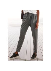 Venice Beach , Schlupfhose, mit breitem Bund, lockere Haremshose, Loungewear , grau , Breiter Bund mit Kordelzug