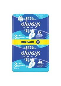 Always Ultra Binde Long Plus mit Flügel Big Pack, 18 Stück